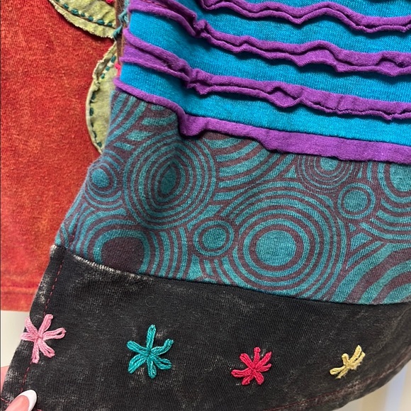 Rising International Multicolor Patchwork Jacket - Picture 3 of 8